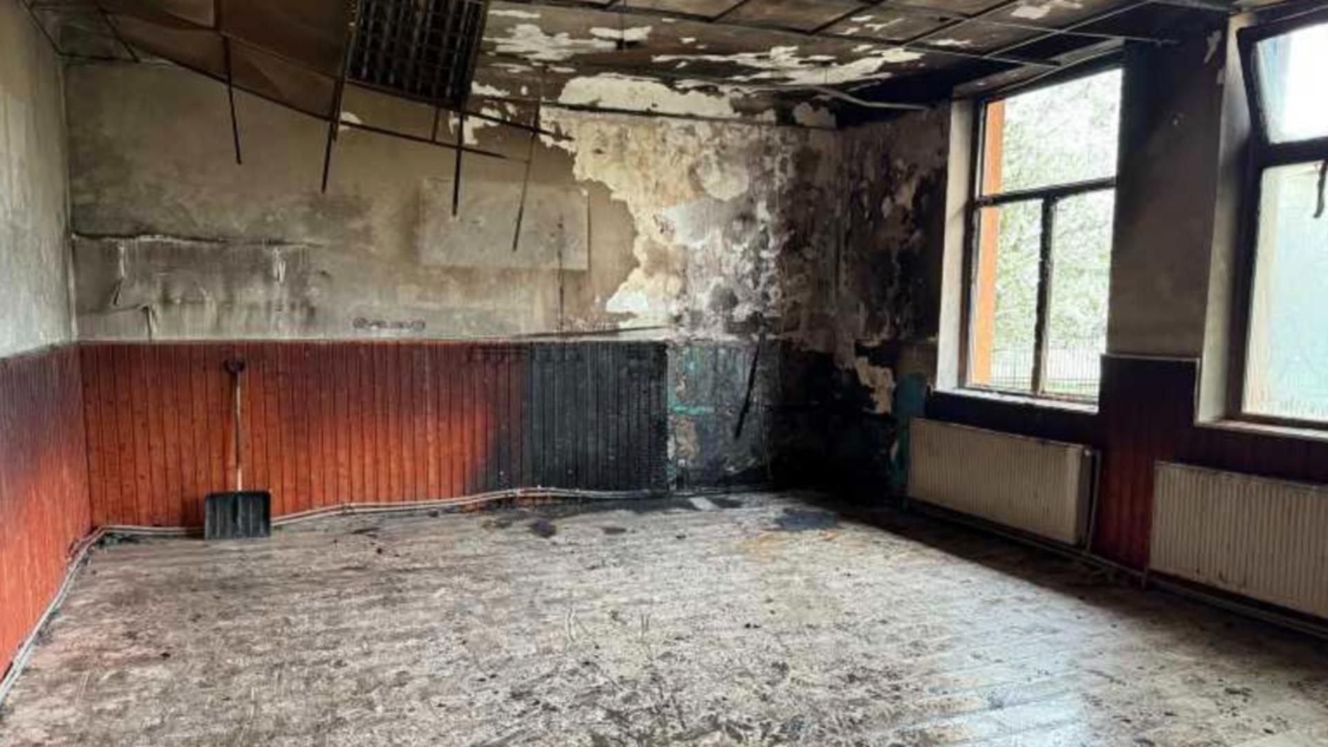 Incendiu la scoala din Malu Alb intentionat