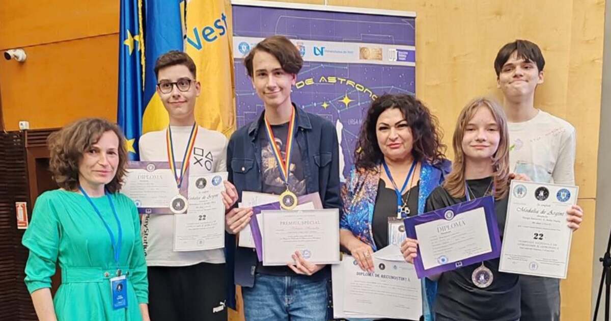 Elevii din Timis castigatori la Olimpiada de Astronomie 2025
