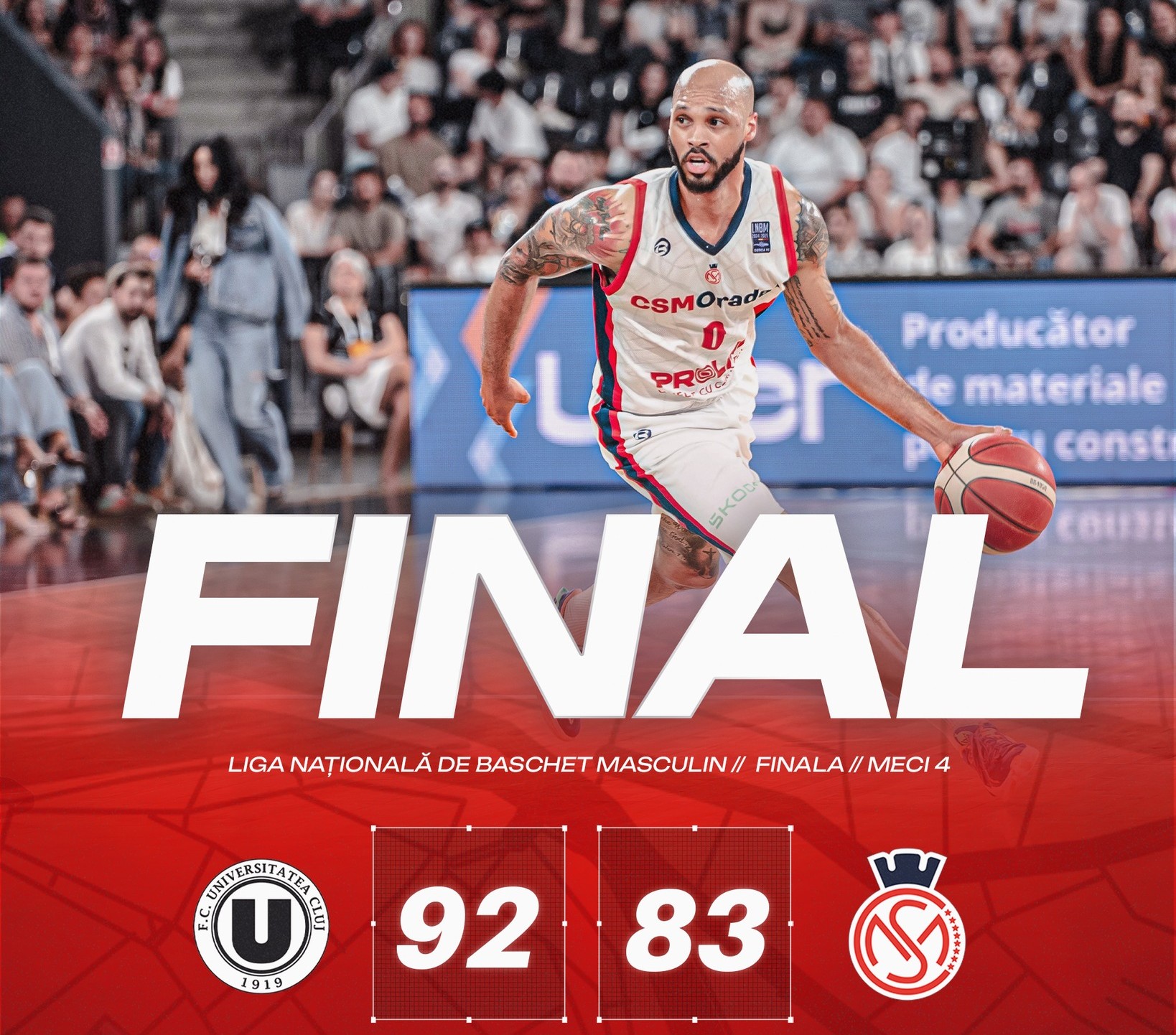 Baschet U BT Cluj invinge Oradea in finala
