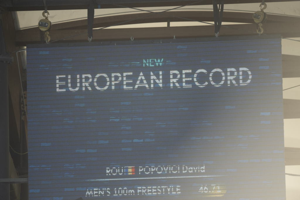 David Popovici medalia de aur si record european la 100 m liber