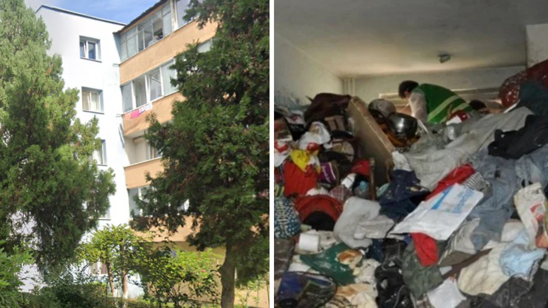 Femeie din Cluj evacuata de propii gunoaie