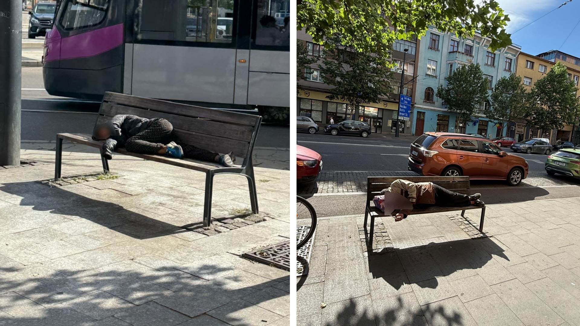 Haos la Gara din Cluj Oamenii strazii dorm pe banci