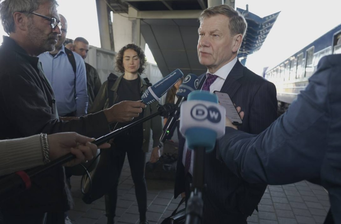 Ministrul german de externe sustine Ucraina la Kiev