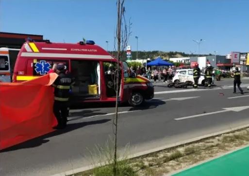 Tanr motociclist in coma dupa un accident grav