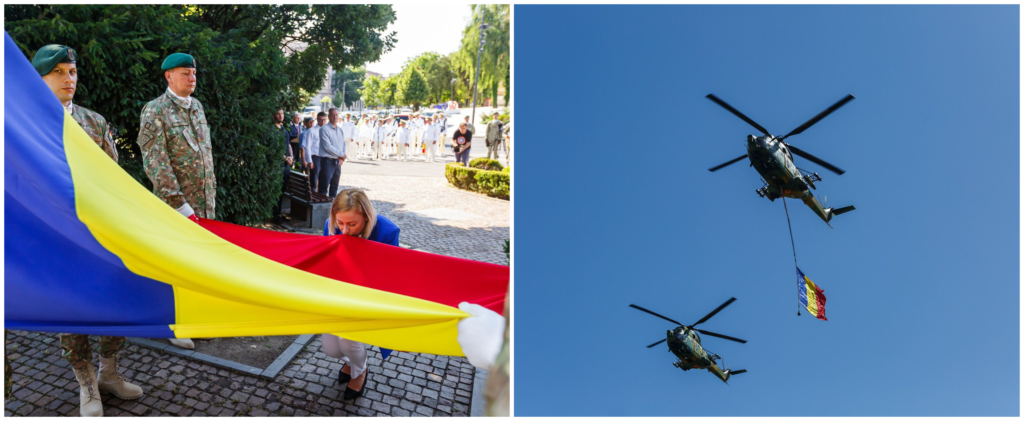 Tricolorul romanesc sarbatorit in Cluj la 177 ani