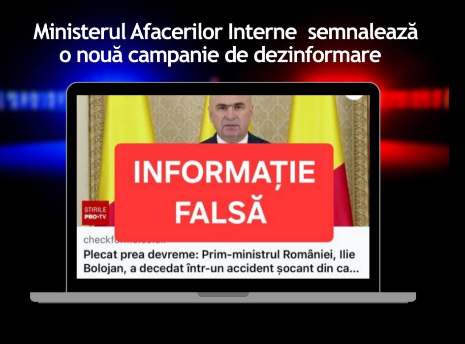 Avertisment DNSC Informatiile despre moartea premierului sunt false