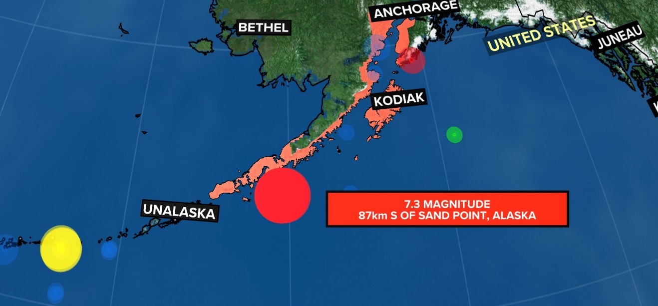 Aviz de tsunami dupa cutremurul de 73 grade in Alaska