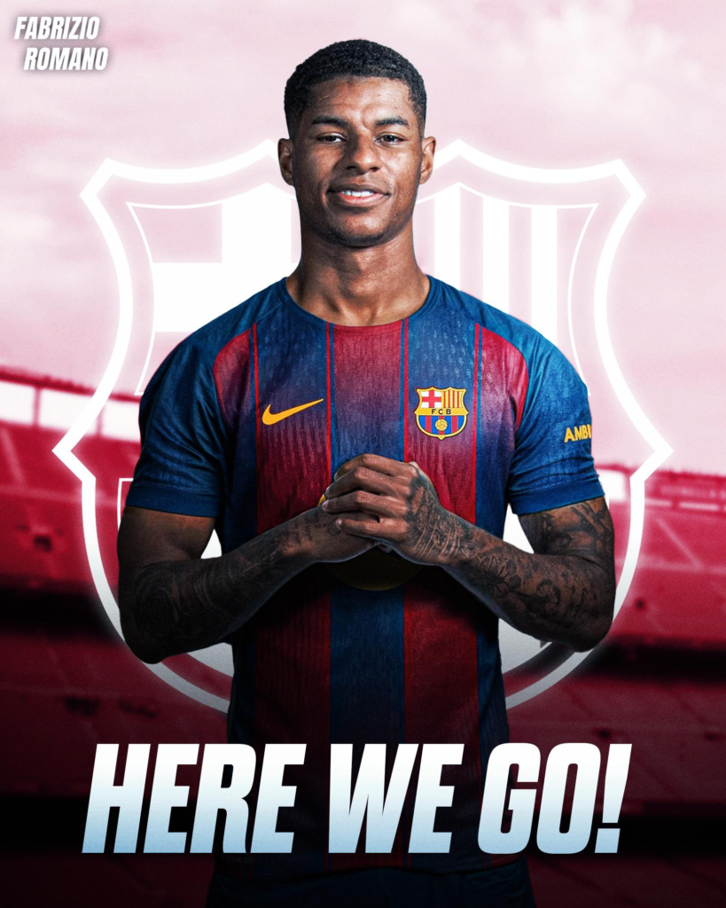 Barcelona il transfera pe Marcus Rashford imprumut cu optiune de cumparare de 35 milioane euro