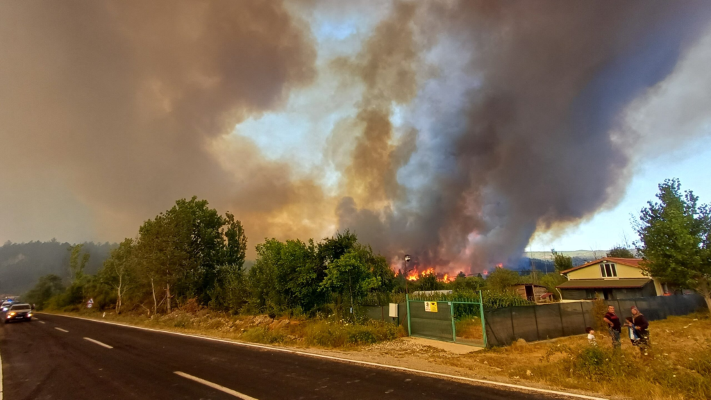 Incendiile de vegetatie pun in pericol al patrulea oras din Turcia