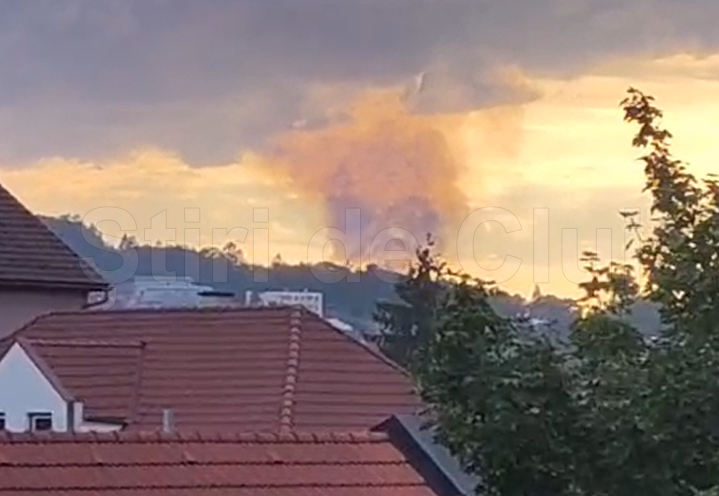 VIDEO Incendiu pe strada Bisericii