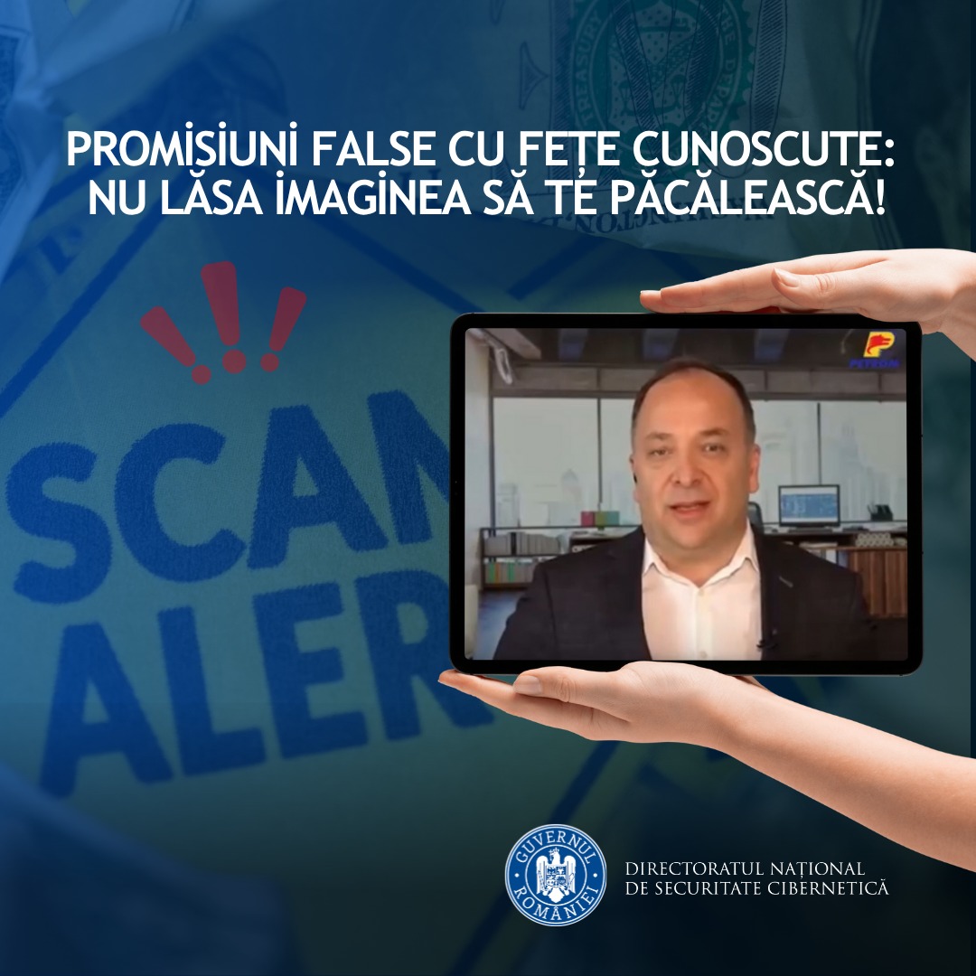 DNSC avertizeaza Val de inselatorii online cu Negrescu
