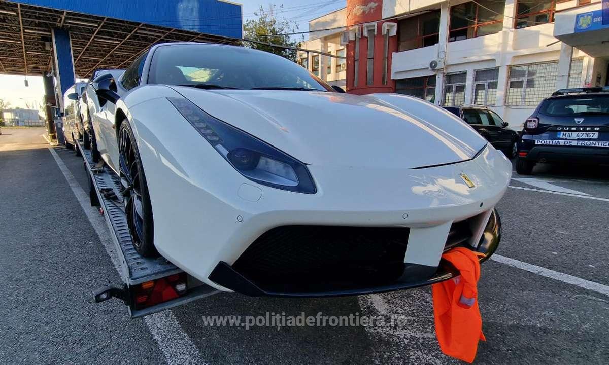 Ferrari de 225000 euro descoperit in Elvetia de politia din Arad