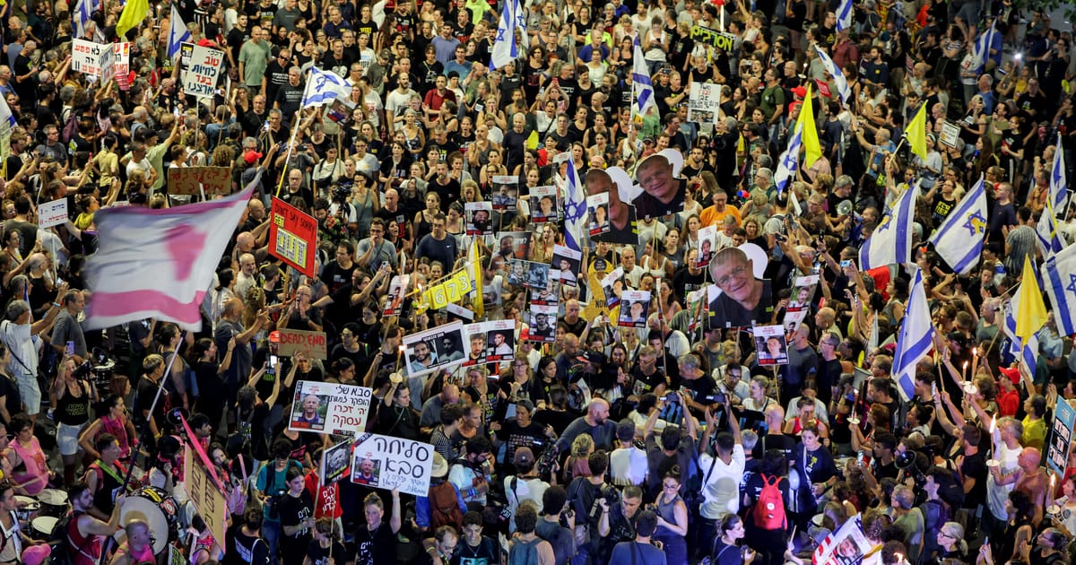 Protestatarii din Israel se opun planului lui Netanyahu