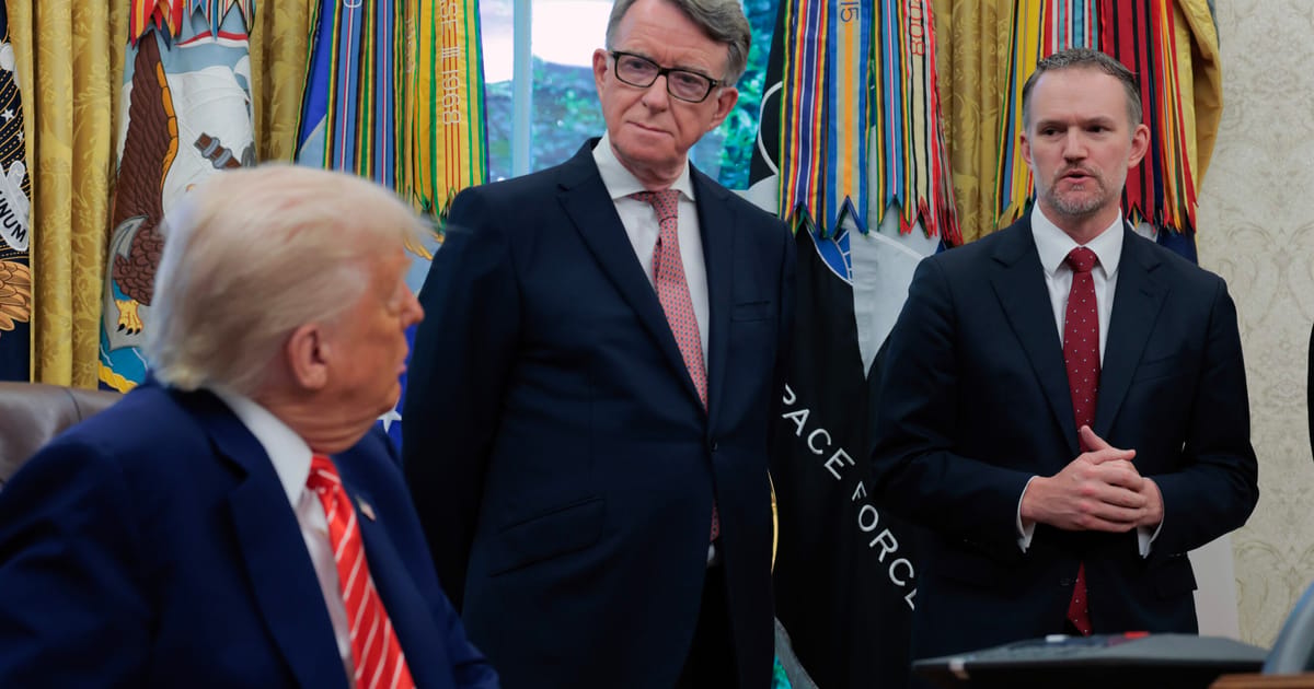 Ambasadorul britanic Mandelson schimburi cu mincinosul Epstein sunt probabile