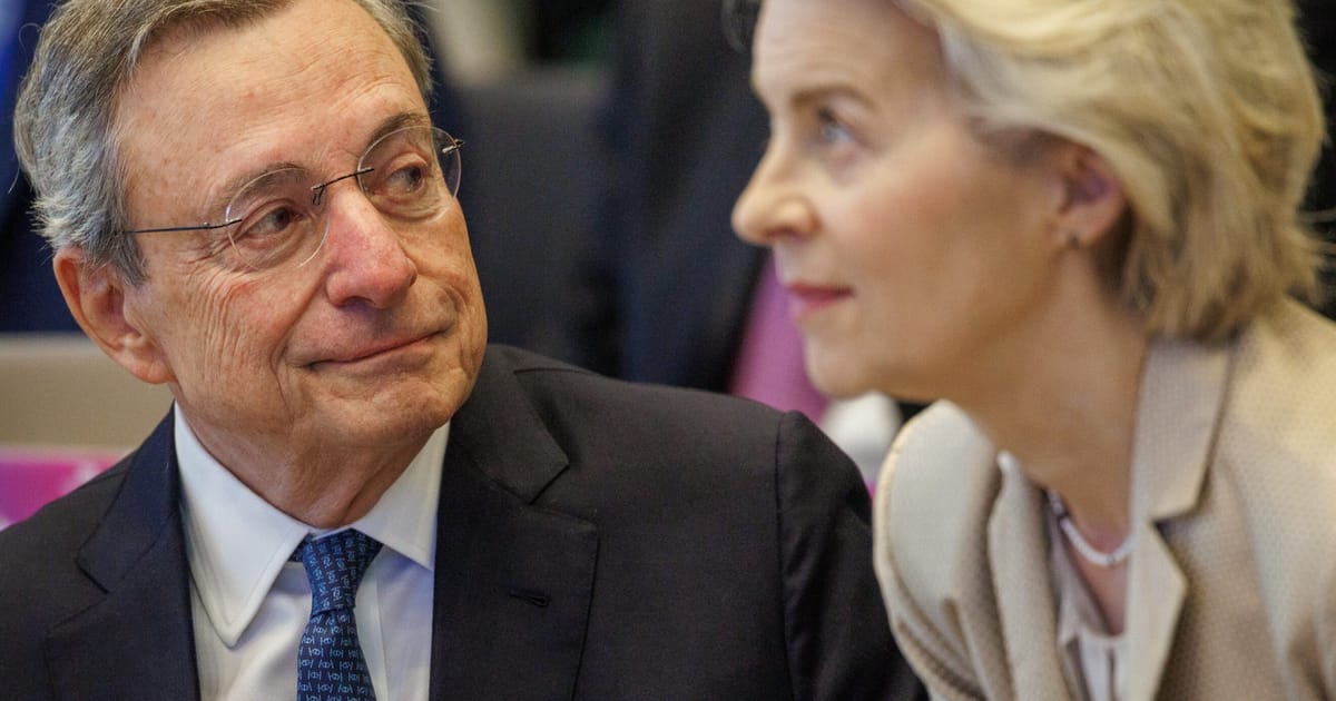 Draghi ii arata lui von der Leyen un respect