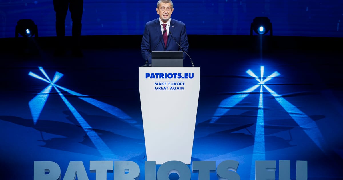 Grupul Patrioti pentru Europa celebreaza victoria lui Babis