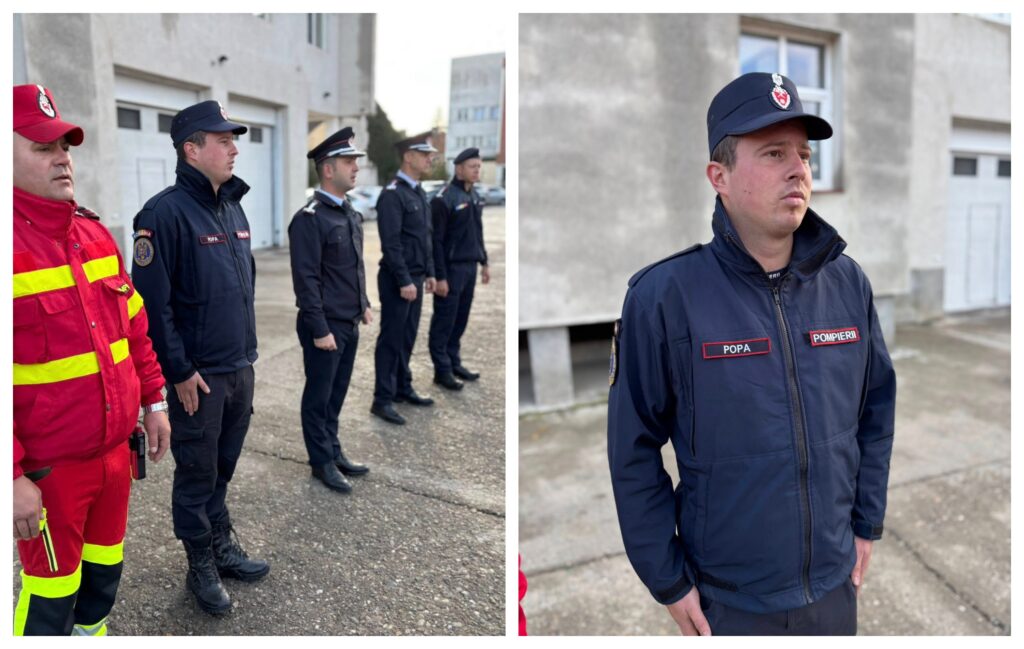 Pompierul a fost aplaudat pentru salvarea clujeanului