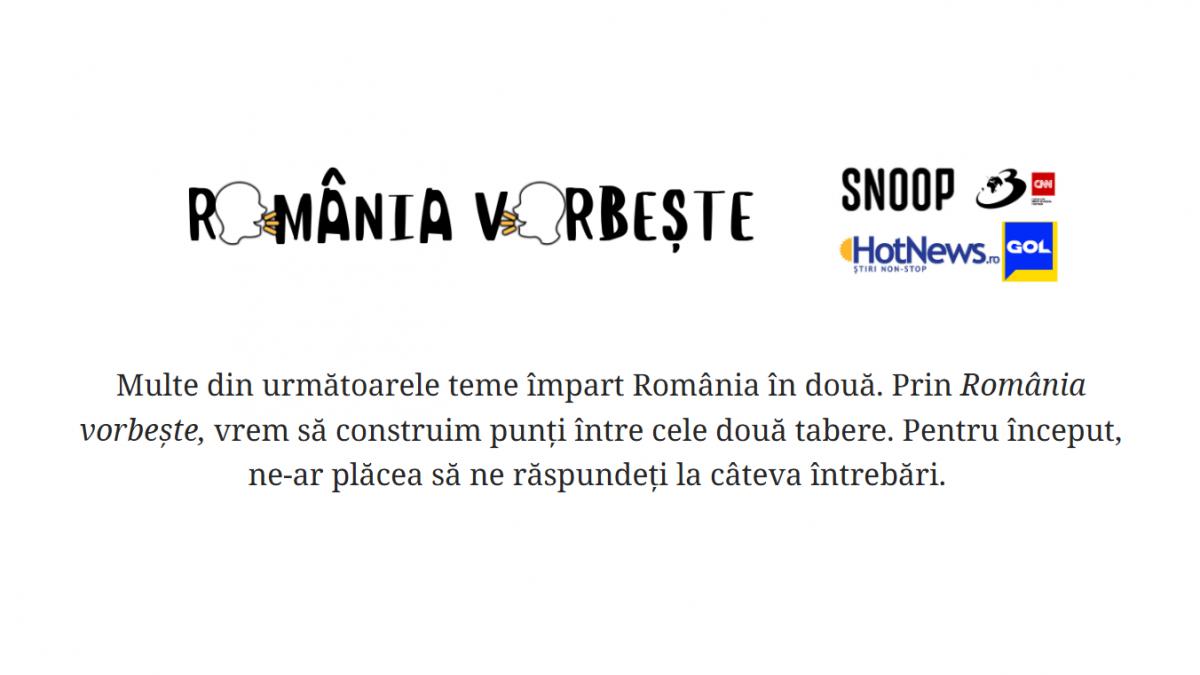 Romania Vorbeste Discutii despre teme socio politice