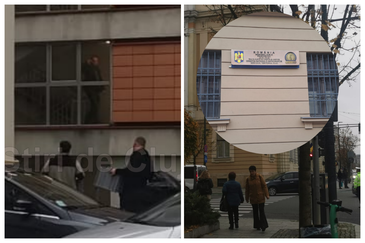 Procurorii DNA privind perchezitiile de la Primaria Cluj Napoca