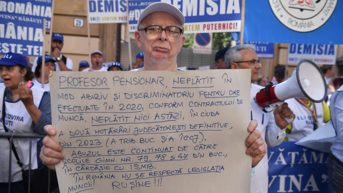 Profesorii protesteaza miercuri la Ministerul Educaiei