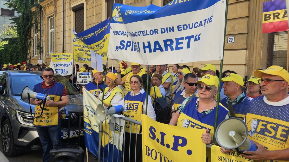 Profesorii protesteaza miercuri la Ministerul Educatiei