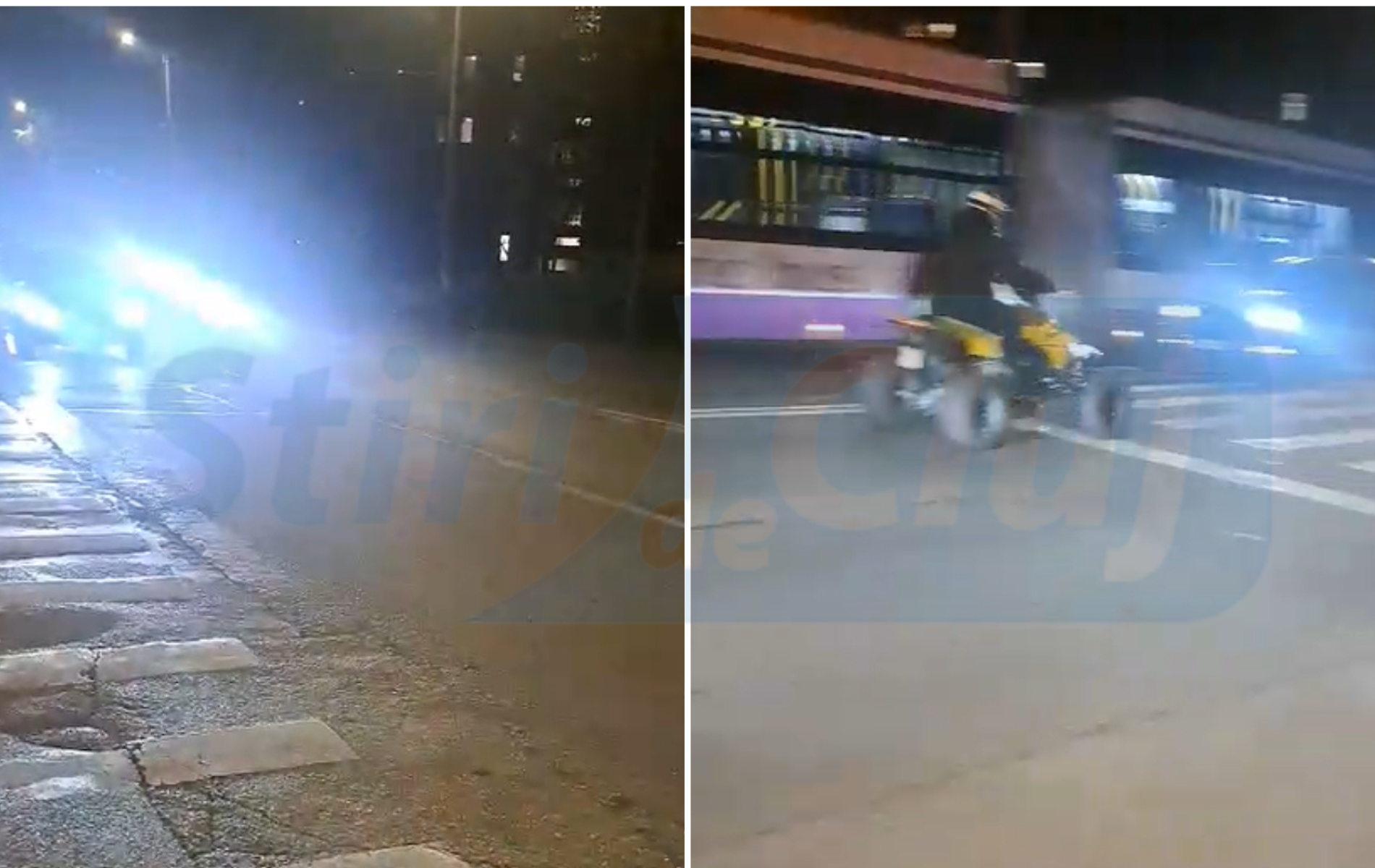 VIDEO Teribilist pe ATV langa Iulius Mall