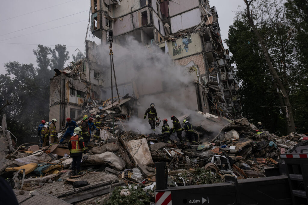 Atac devastator in Kiev doua victime zeci raniti