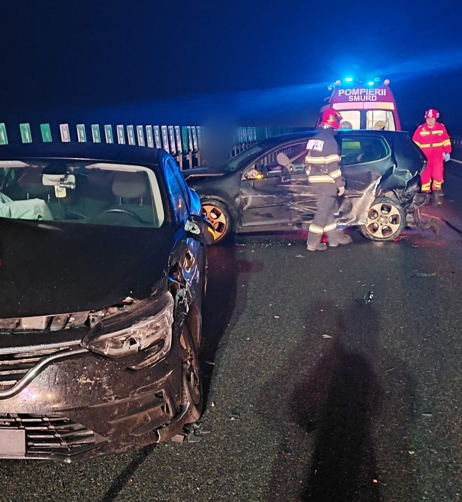 Doi copii raniti dintr un accident pe A3 Cluj