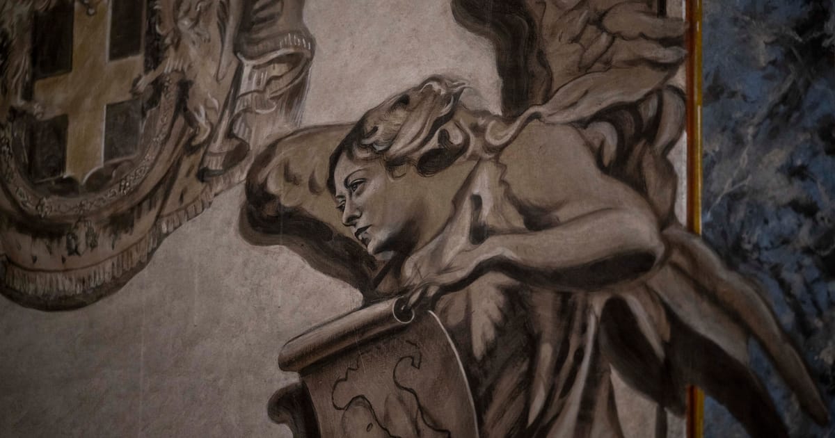 Chipul lui Meloni pictat pe o basilica din Roma