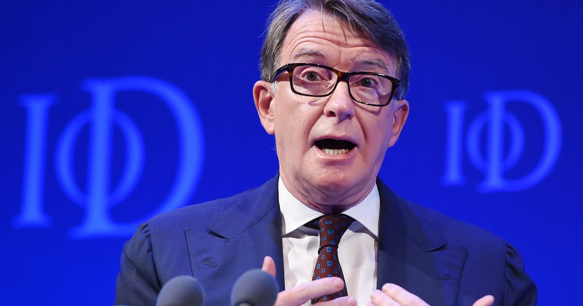 Politia din Marea Britanie il supune unei investigatii pe Mandelson dupa revelatiile din dosarele Epstein