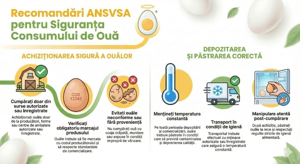 ANSVSA indeamna consumatorii sa fie atenti la calitatea si provenienta oualor cumparate pentru sarbatorile de Paste