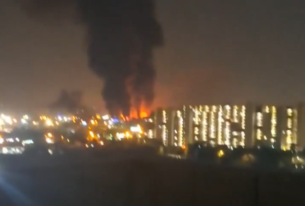 Aeroportul Mehrabad din Teheran cuprins de focuri in urma atacurilor aeriene