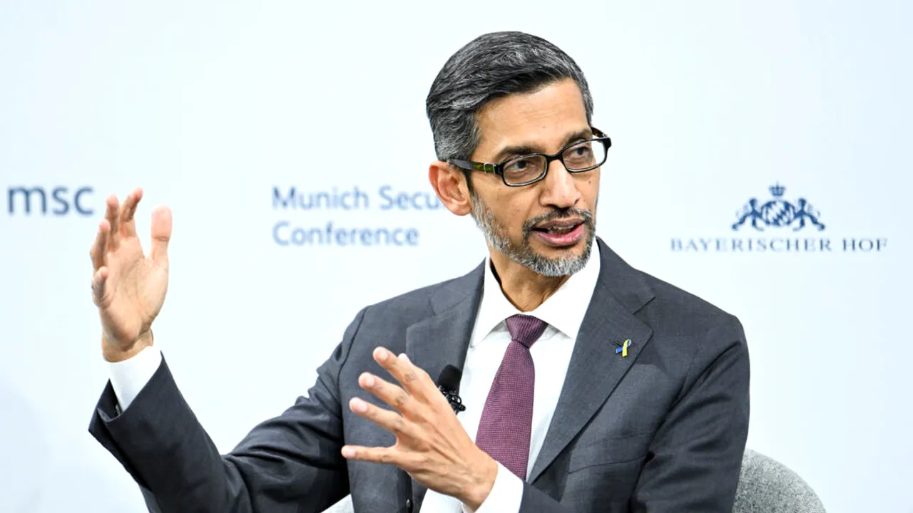 Directorul Google Sundar Pichai ar putea obtine pana la 692 de milioane de dolari in urmatorii trei ani