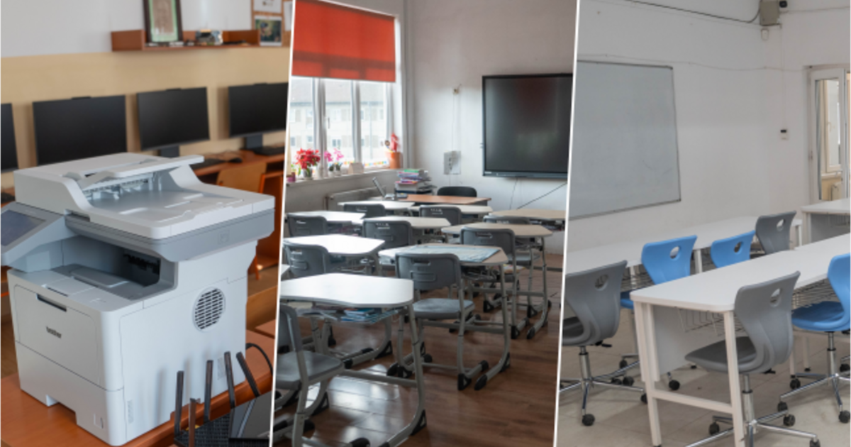 mobilier nou pentru salile de clasa din timisora