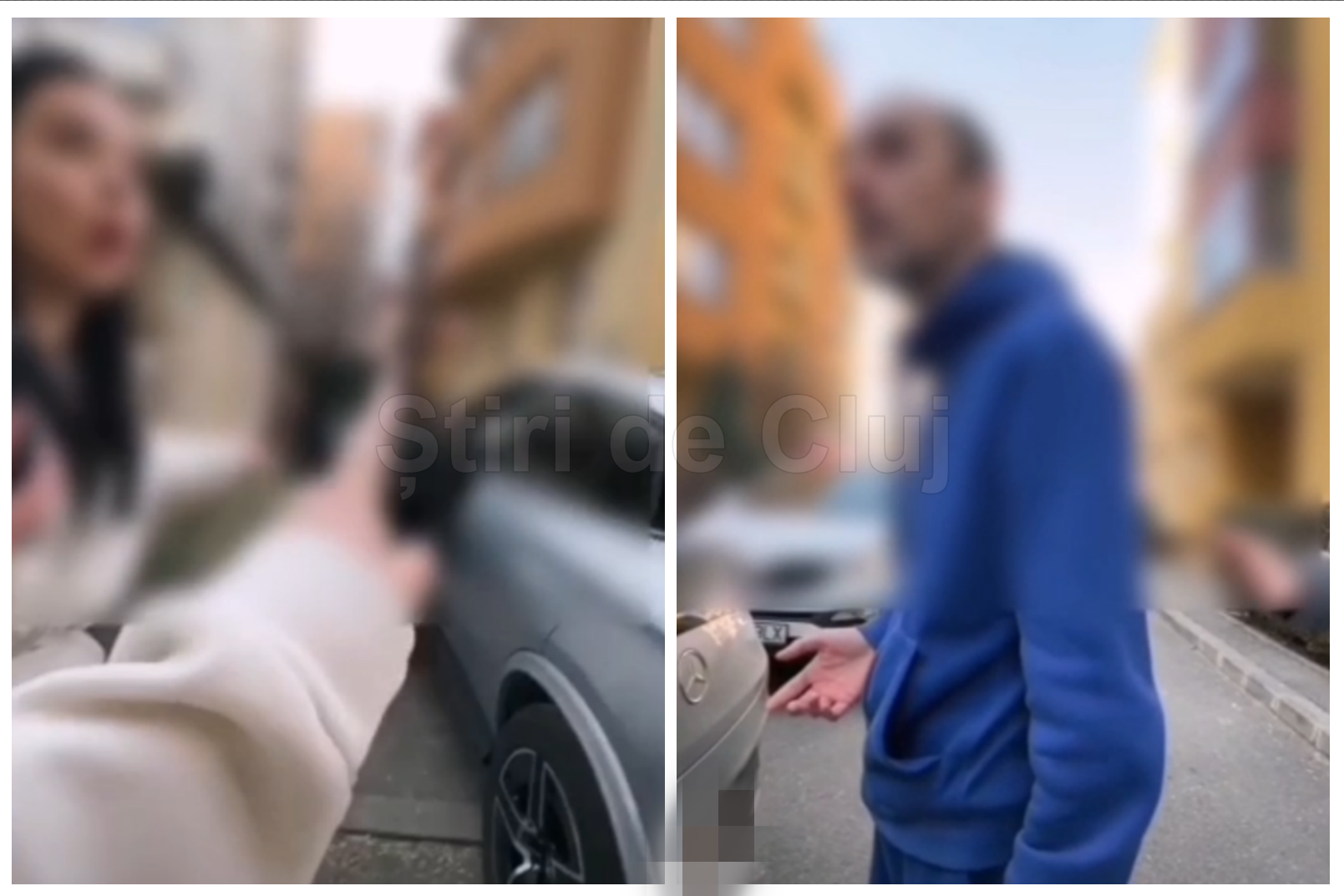 video scanal urias in cluj din cauza unei parcari doua tinere au parcat un mercedes langa bloc dar ceea ce a urmat este incredibil plecati in p mea de aici