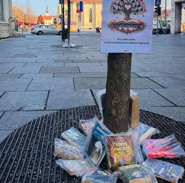 Cultura este oferita gratuit in Cluj Napoca Locuitorii pot pleca acasa cu o carte din centrul orasului Puteti alege o carte gratuita