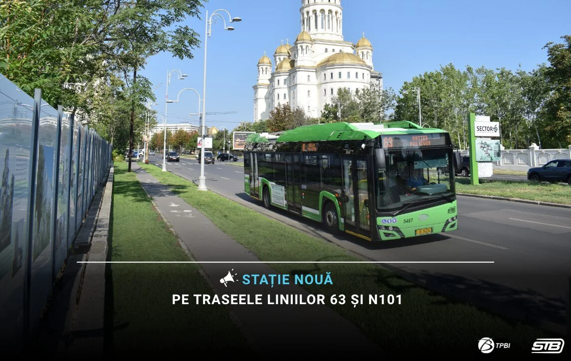 STB O noua statie de troleibuz creata de STB Catedrala Nationala a Romaniei