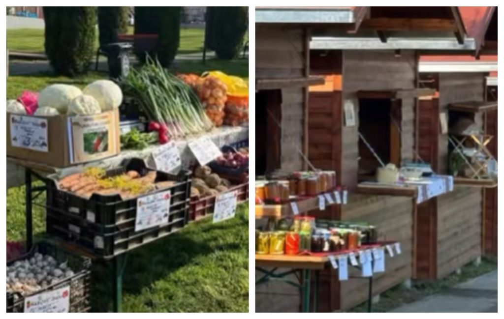 Vestibune pentru locuitorii din Jucu Piaza locala s a deschis cu produse proaspete pentru sarbatori VIDEO