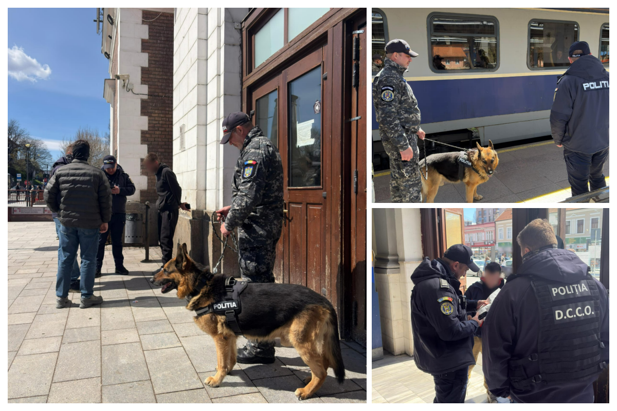 Zeci de calatori si bagaje verificate cu stricte te astazi in gara Cluj Napoca si in trenuri Politistii insotiti de caini au efectuat cautari pentru substante interzise
