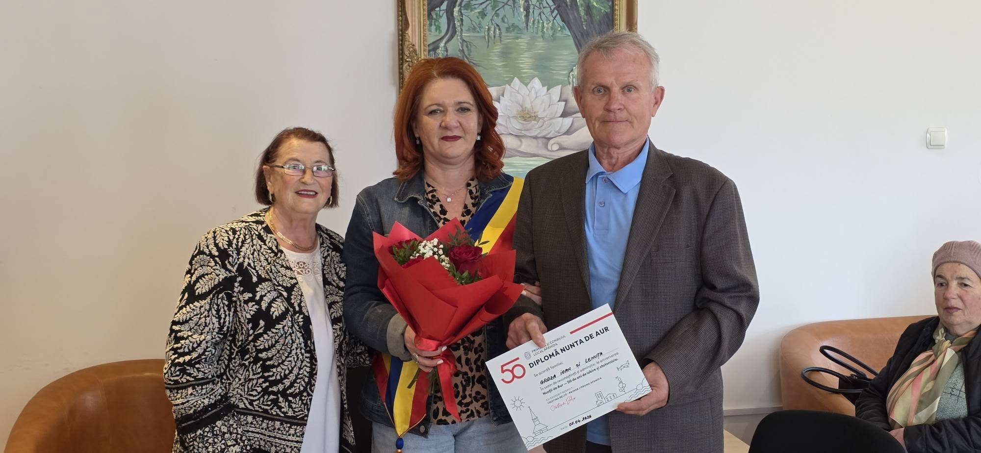 cincizeci de ani de iubire sarbatoriti la apahida primarul a multumit personal cuplurilor care au ramas impreuna timp de 50 de ani