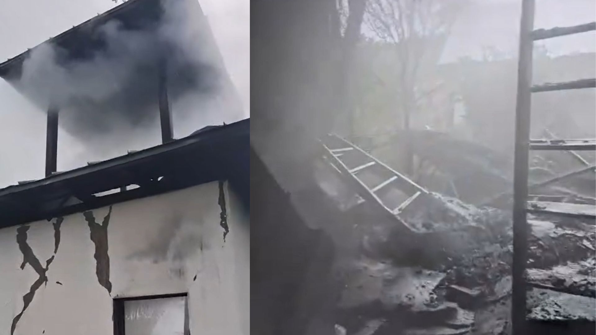 Clopotnita unei biserici din Valcea a fost devastata de un incendiu Ce a provocat focul