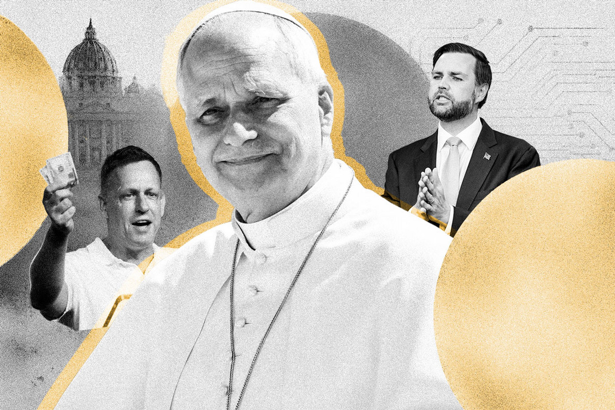 JD Vance trebuie sa decida intre Papa Leon si Peter Thiel