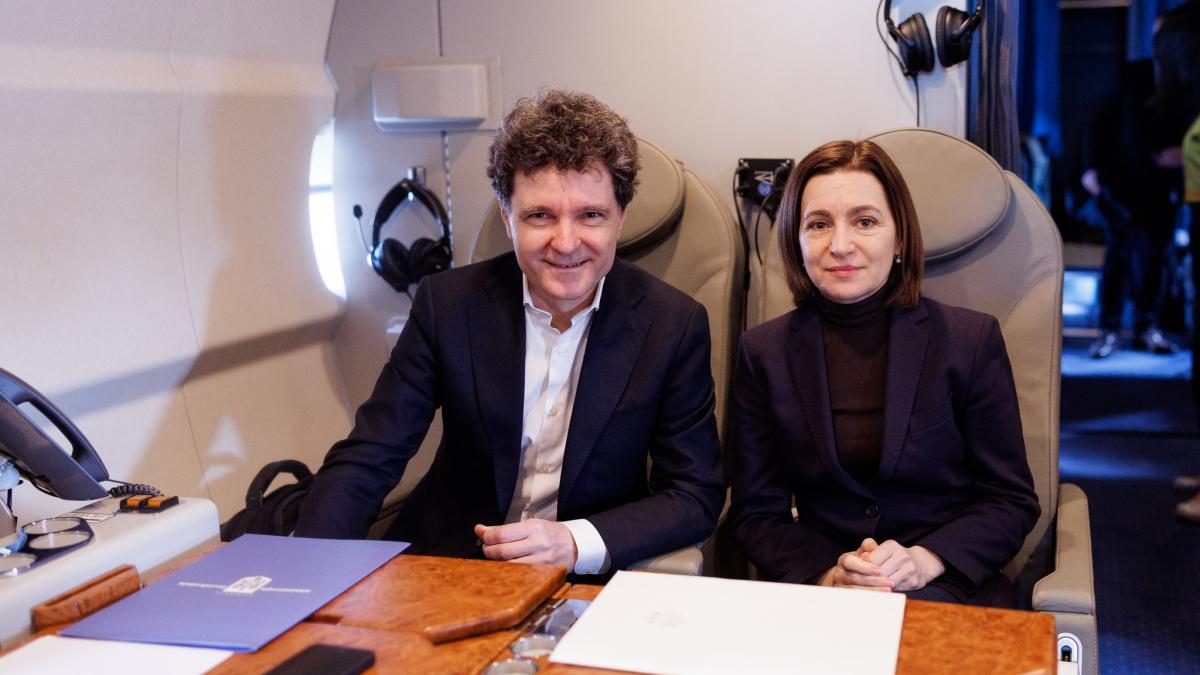 Nicuor Dan i Maia Sandu sau indreptat impreuna spre Armenia unde vor lua parte la summitul