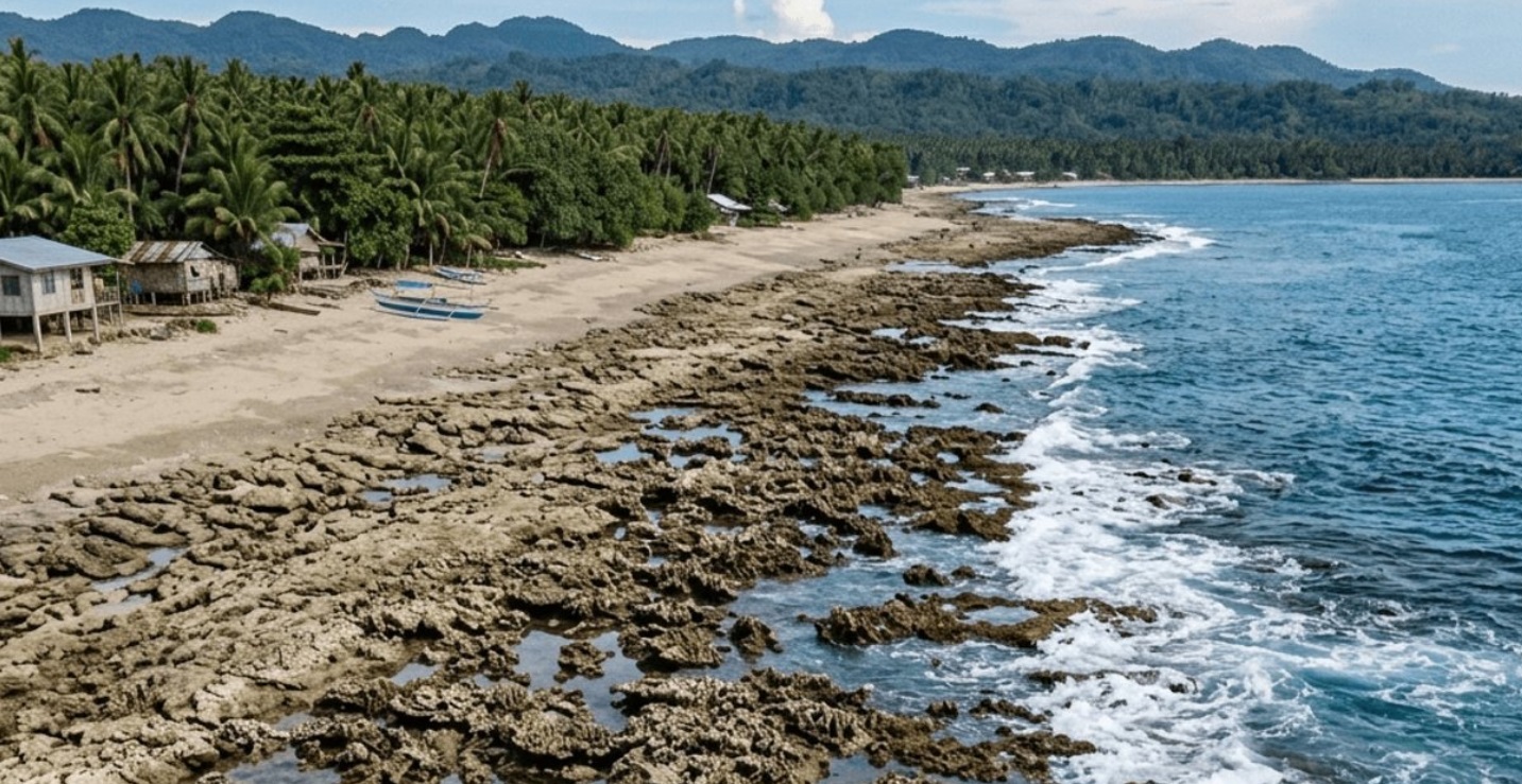 Cutremurul devastator din Filipine a ridicat fundul mării cu până la doi metri, expunând coralii și extinzând litoralul cu 200 de metri. 2 Cutremurul devastator din Filipine a ridicat fundul marii cu pana la doi metri expunand coralii si extinzand litoralul cu 200 de metri