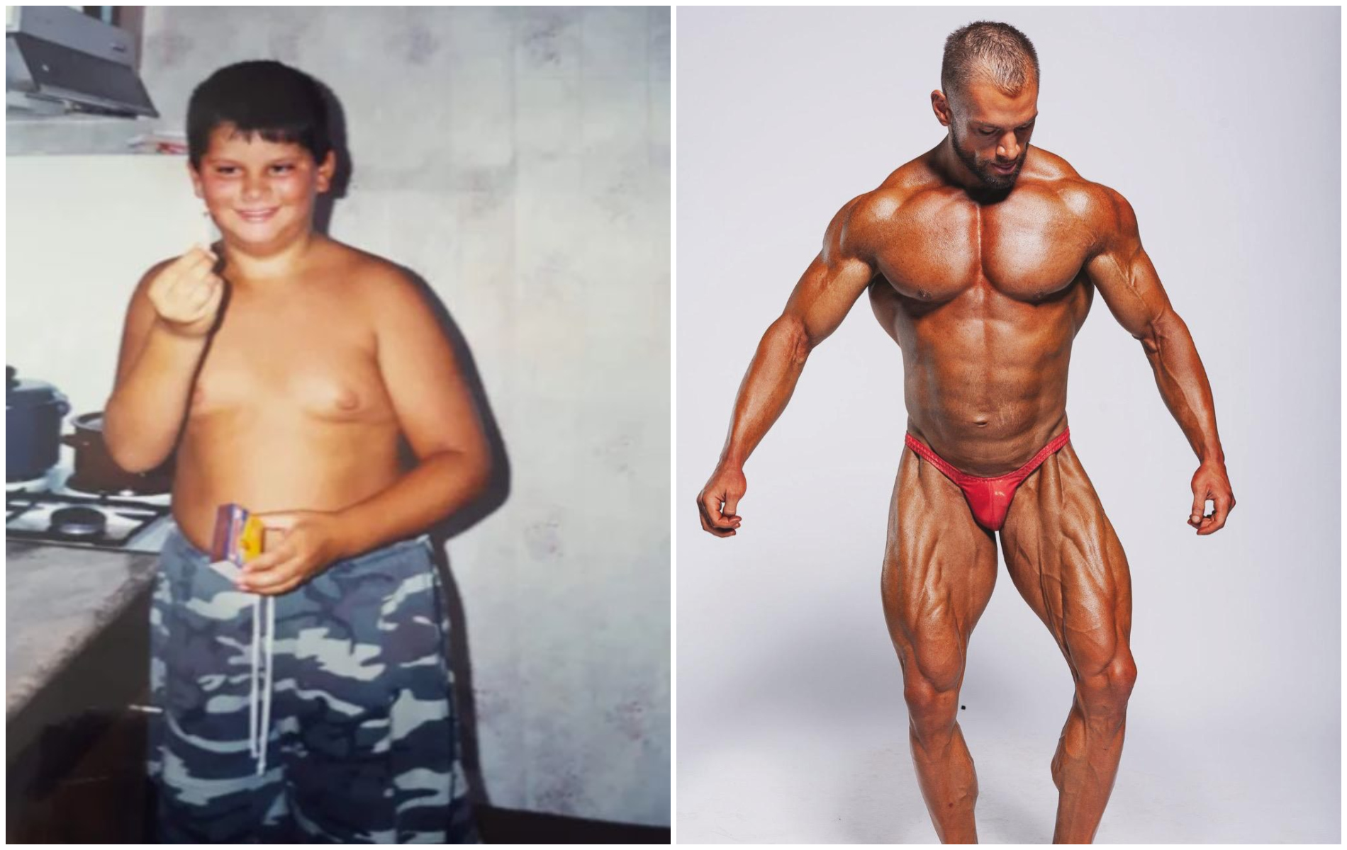 De la copilul de 80 de kilograme la campion de culturism: Povestea lui Florin Damșa, sportiv din Cluj, care nota pe Iohannis, Băsescu și Cîțu. 2 De la copilul de 80 de kilograme la campion de culturism Povestea lui Florin Damsa sportiv din Cluj care nota pe Iohannis Basescu si Citu