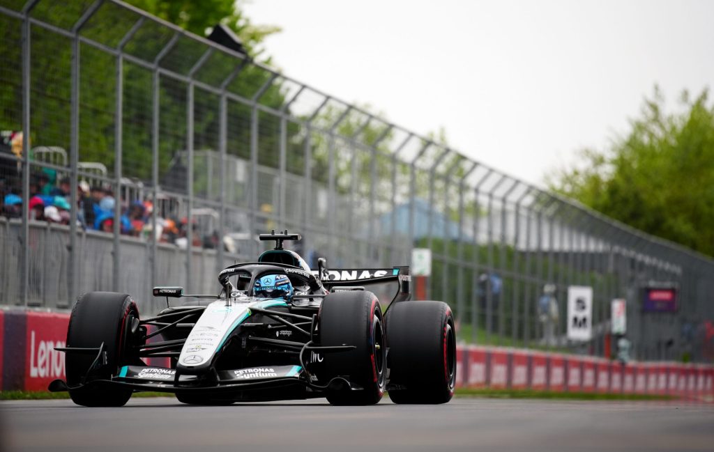 George Russell, pilot al echipei Mercedes, pleacă din pole position în Marele Premiu al Spaniei la Formula 1. 2 George Russell pilot al echipei Mercedes pleaca din pole position in Marele Premiu al Spaniei la Formula 1