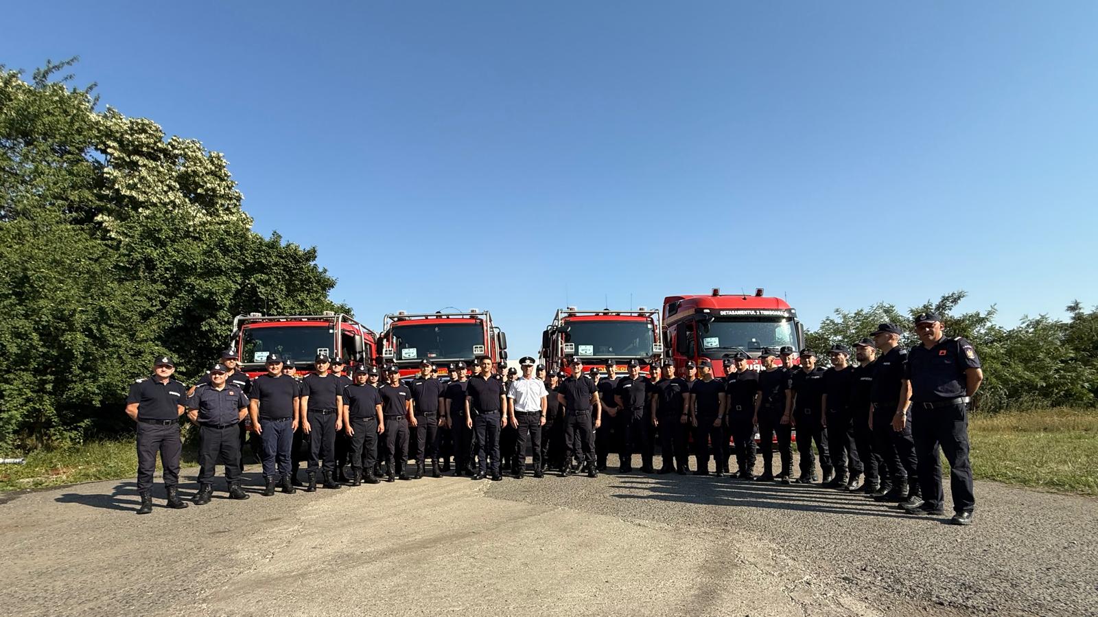 IGSU 40 de pompieri romani si numeroase autospeciale vor interveni pentru stingerea incendiilor de vegetaie in Franta