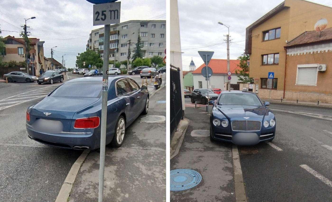 „Indolență de Bentley la Cluj! A parcat unde a vrut, blocând o jumătate din bandă și trotuarul: Clujenii, scandalizați de „neobrăzarea” șoferului” 3 Indolenta de Bentley la Cluj A parcat unde a vrut blocand o jumatate din banda si trotuarul Clujenii scandalizati de neobrazarea soferului
