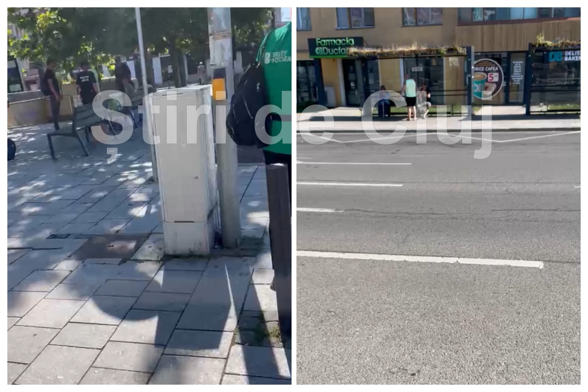 exclusiv video scandal in piata garii cluj un barbat agresiv isi impunea legea in fata politiei locale curat eu gara de gunoaiele astea