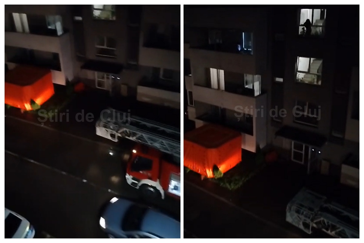 video exclusiv alerta maxima in floresti echipaje de pompieri si politie intervin la un clujean dificil discuta cu politistii in mod ironic